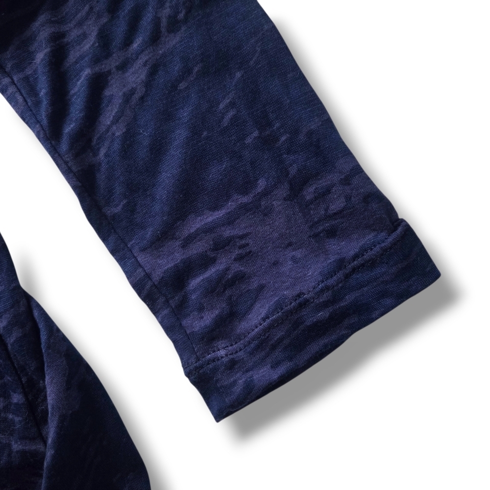 Anatomie Blue Burnout Open Front Waterfall Cardigan Luxury Travel Clothing - Picture 7 of 7